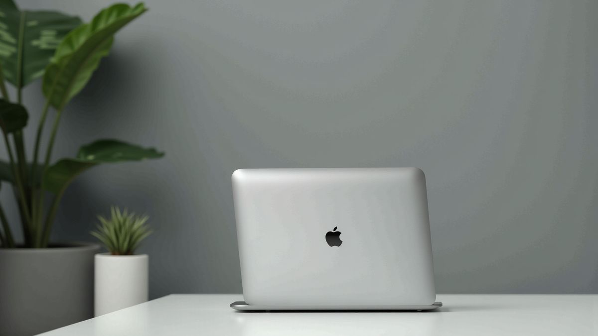 Clean workspace with laptop and plants - full signal analysis