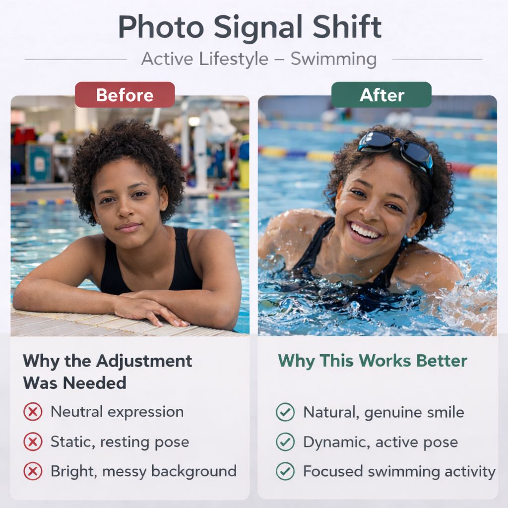 Photo Signal Shift — Active lifestyle swimming